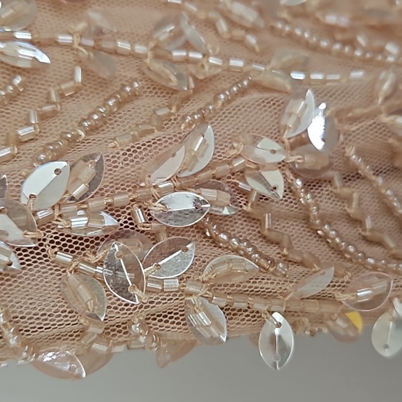 Mac DuggalEmbellished Flutter Sleeve Gown - Picture 9 of 11